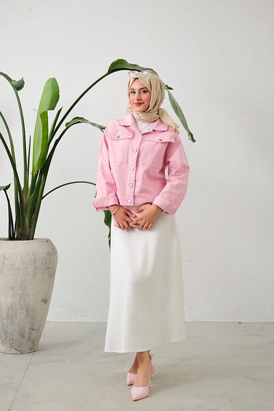 lurex moda Short Denim Jacket