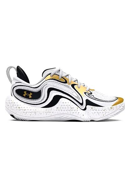 Under Armour حذاء كرة سلة أبيض للرجال من Spawn 6 3027263 -100