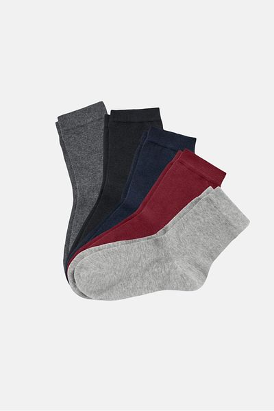 Tchibo Women 5 Pairs Plain Socks, Navy