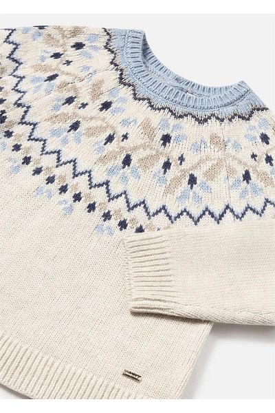 MAYORAL Pulover jacquard pentru fetiță bej - 2323