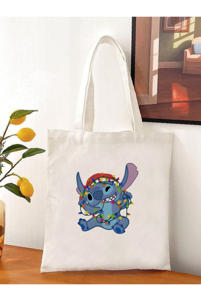 Cemira Stitch Yılbaşı Christmas Yeniyıl Hediyelik Tote Bag Bez Çanta
