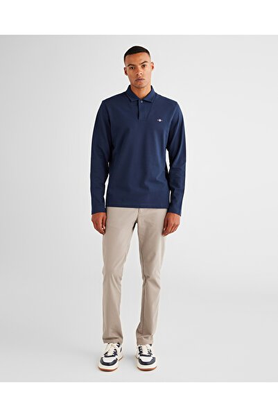 Gant Erkek Lacivert Slim Fit Polo