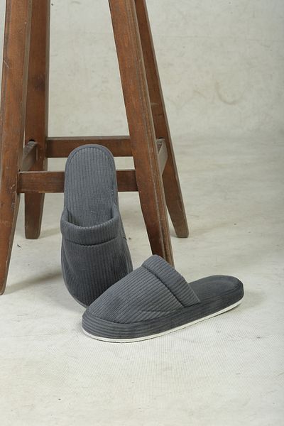 ZEYNEP SULTAN Flat Stripes Modern Home Slippers