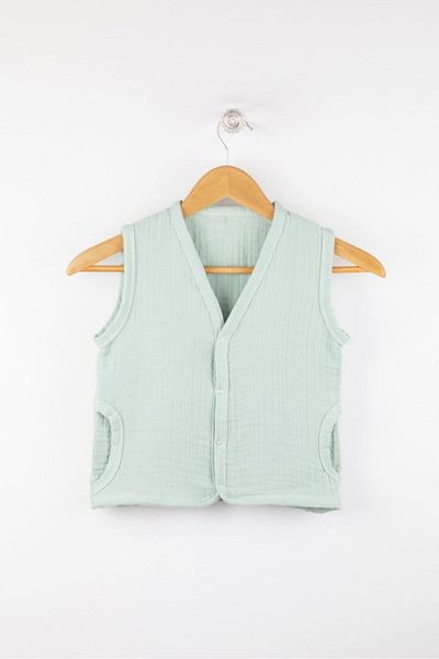 Bondilolly Baby muslin snap vest %100 cotton ü1