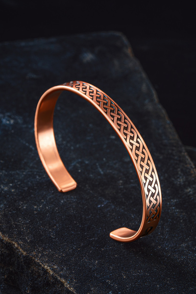 Otto Man Steel Jewelry Kadın Erkek Saf Bakır Bileklik Zevahir Model Metal Kut...
