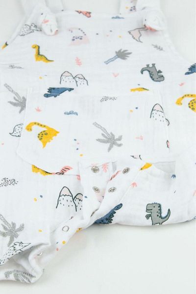 Bondilolly Baby Snap Muslin Gardener Cotton Jumpsuit