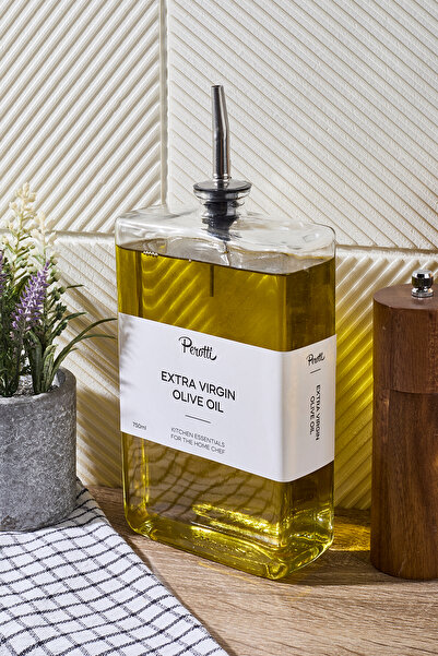 Kitchen Life 750 ml Silver Square Oil Vinegar Bowl Set - Olive Oil Liquid Oil Bottle Sauce Bowl Vinegar Bowl Set