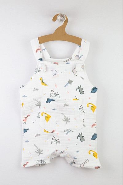 Bondilolly Baby Snap Muslin Gardener Cotton Jumpsuit