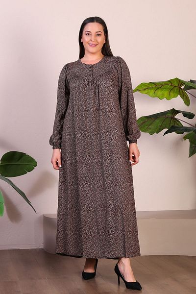 Ferace Îmbrăcăminte Lungă pentru Mamă Rochie Hijab Damă Mărime Mare Maro