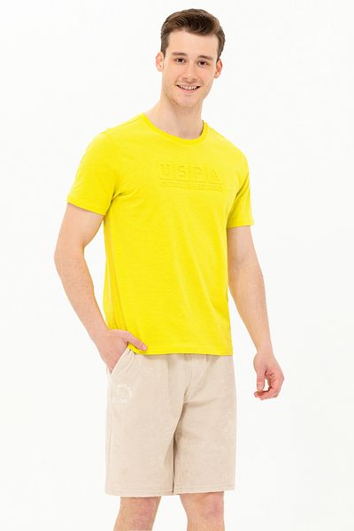 U.S. Polo Assn. Men's Citron Crew Neck T-Shirt 50263480 -Vr168