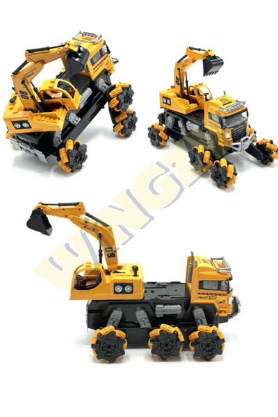 Wingzy 360° Dönebilen, Tam Fonksiyonlu Uzaktan Kumandalı Kepçe – Gerçek İnşaat Deneyimi Evde!