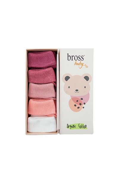 Bross Boxed 5-Piece Organic Baby Socks