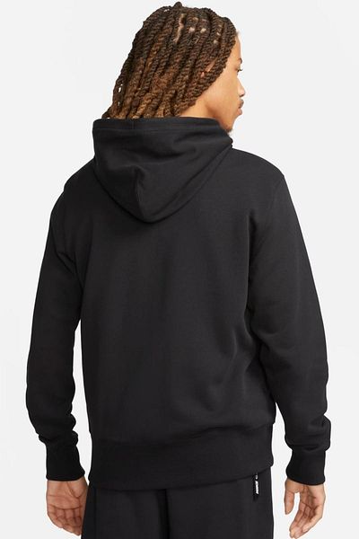 Nike Ασημί Full Zip Ανδρικό φούτερ με κουκούλα με φερμουάρ μαύρο