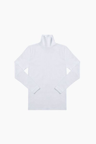 Bross 1118 Cotton Children's Half-Necked Body White