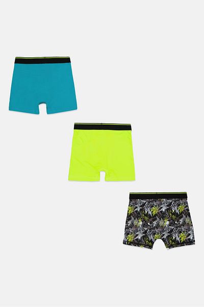 Parker Kids Boy 3 Pack Boxers, Lime