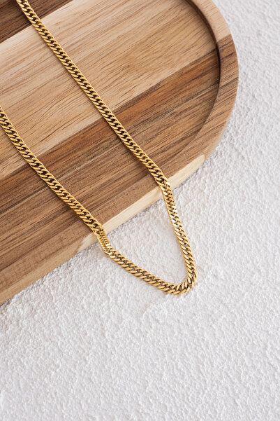 ByFlorya Jewelry قلادة ذواقة من الفولاذ المقاوم للتشويه مقاس 3 مم - ميامي كوبا الصغيرة الأنيقة