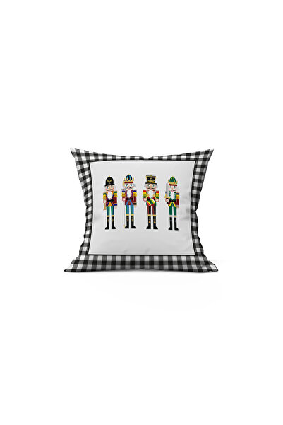 Evmila Față de pernă din catifea 43x43 cu model de soldat de plumb cu tema de...
