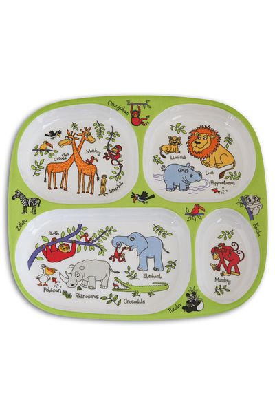 Tyrrell Katz Mini Compartment Plate Jungle for Babies