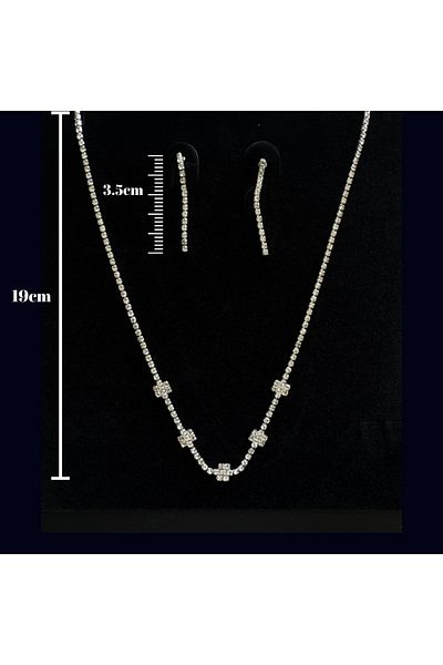 MADAME CANDY Wedding Engagement Henna Jewelled Necklace Earring Set
