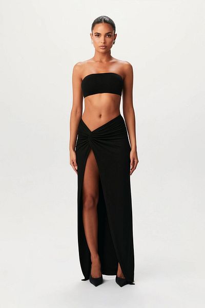 DEEP SECRET Side knotted Skirt