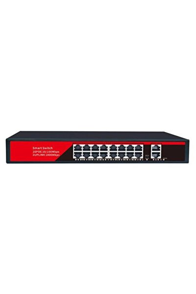 EZCOOL Ez-16Psf 16 Port 16Xfe+2Xge Gigabit Poe Switch 240W