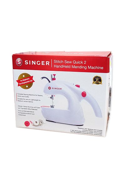SİNGER Singer Portable Sewing Machine - Stitch Sew Quick 2 Handheld Mending Machine