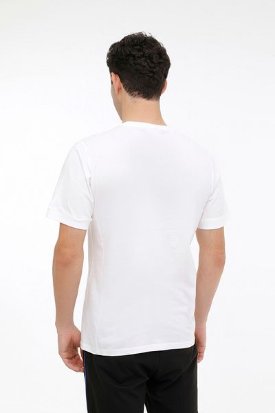Lotto Tricou cu mânecă scurtă M-ATH DUE V TEE 4FX Ecru pentru bărbați