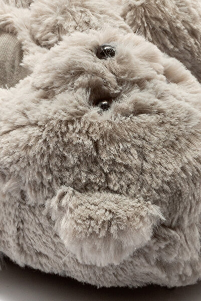 Twigy Γυναικεία Teddy Waiter Size Animal Slippers Γκρι 36/41