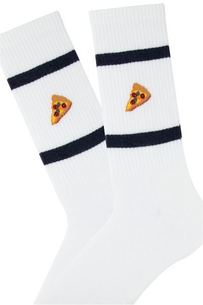 Bross Мъжки чорапи с хавлиена кърпа Pizza Зимни чорапи
