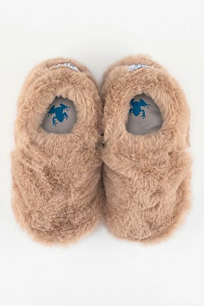 HOPFRÖG Furry Furry Beige Fur Barefoot Booties (ΣΕΤ ΔΩΡΟ)