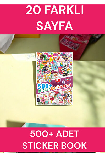 İstisna 500 Karışık Sticker Book Ajanda Bullet Journal Laptop Telefon Bavul Etiket Defteri Kitabı