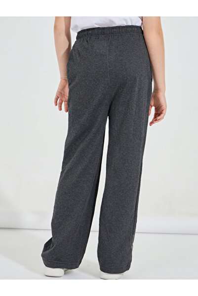 Styli Basic Wide Leg Pants with Drawstring