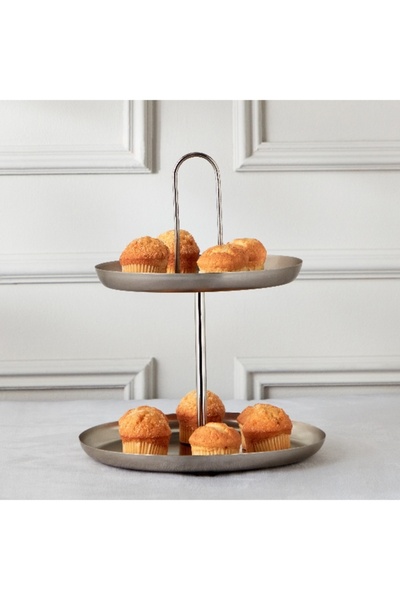 Home Box Splendid Metal Cake Stand 30x30x34 cm