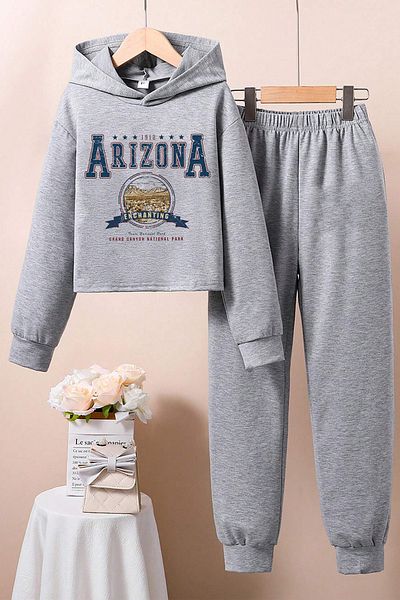 uyguntarz Σετ αθλητικής φόρμας Arizona Printed για αγόρια - κορίτσια