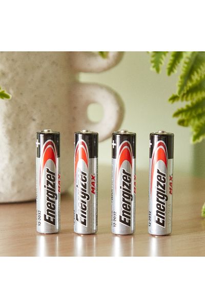 Energizer بطاريات ماكس AAA القلوية - مجموعة من 4 قطع