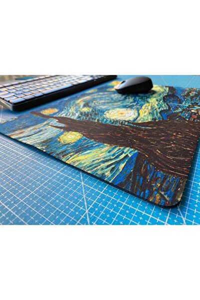 rakkun shop Starry Nights Printed Mouse Pad (28X40 cm)