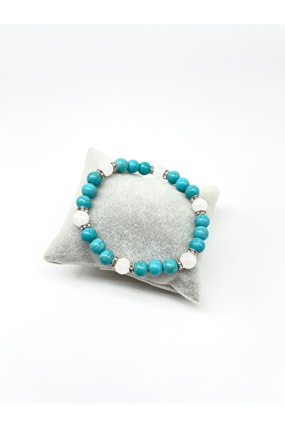 Padore Accessory لقاء الفيروز - سوار من الحجر الطبيعي الفيروزي والقمر > معتمد