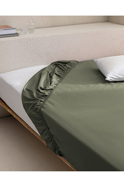Madame Coco ملاءة سرير فردية باللون الأخضر Ranforce Elastic Plus مصنوعة من ال...