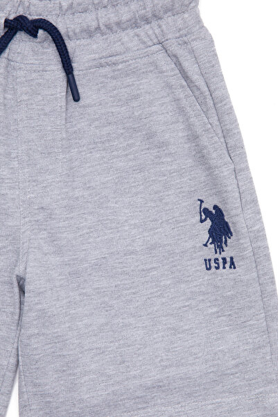 U.S. Polo Assn. Children's Gray Melange Knitted Shorts 50263428-Vr086