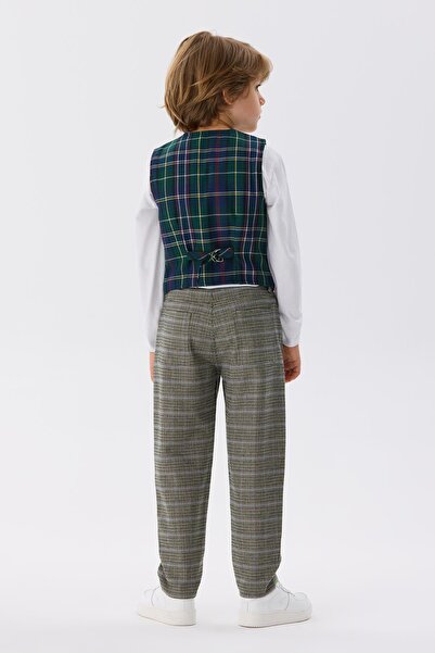 Nebbati BG Store Vestă în carouri pentru băieți