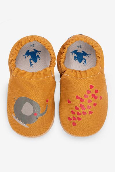 HOPFRÖG Mustard Color Cute Hose Hyper Honey Barefoot Smart Booties