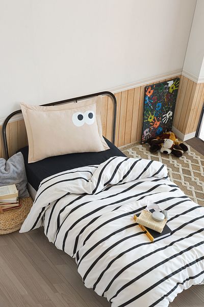 Eponj Home Забавен кафяв комплект завивки Easy Iron