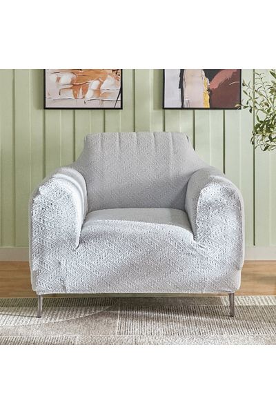Home Box Comfino 1-Seater Knitted Jacquard Sofa Cover - 75-115 cm