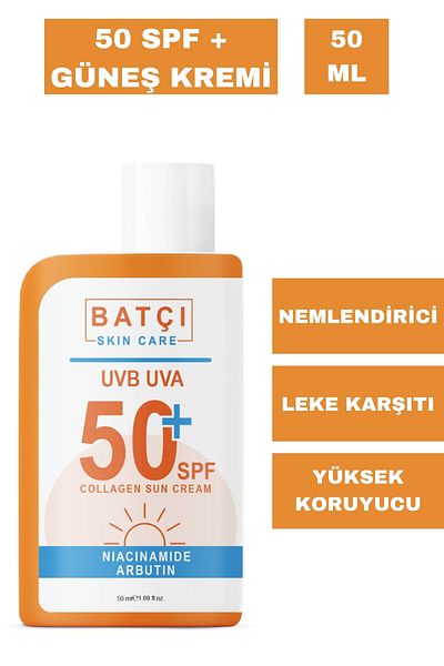 Batçı 50 SPF+ High Protection Moisturizing and Anti-Blemish Sunscreen - 50ML