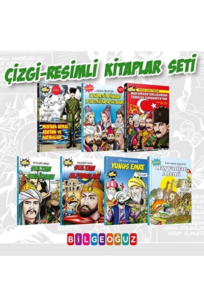 Bilgeoğuz Yayınları Çizgilerle Türk Tarihi - 7 Kitap Kampanya