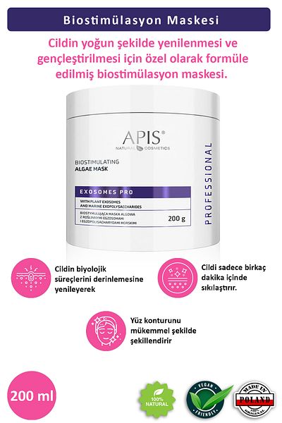 Apis Natural Cosmetics Anti-Aging Exosomes Pro Herbal Algae Mask 200g