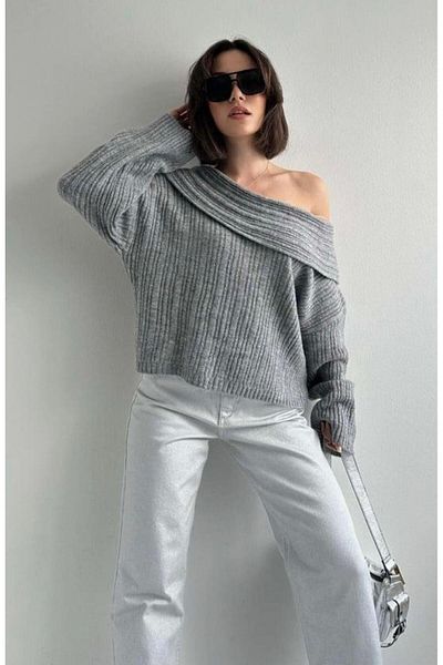 ASM Fashion Pulover pentru femei DEGAJE GOLIER CORD