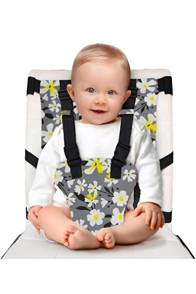 Bebek Özel Bebek Mama Sandalyesi Emniyet Kemeri, Pamuklu Kumaştan Ayarlanabil...