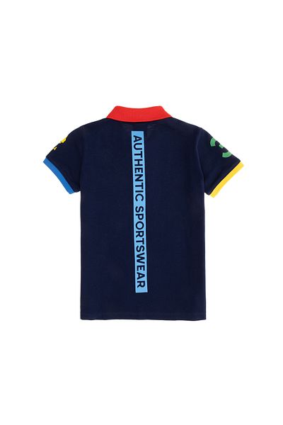 U.S. Polo Assn. Μπλουζάκι με γιακά πόλο για αγόρια Navy Blue 50263262-VR033