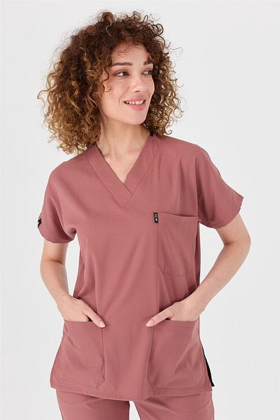 Çatı Medikal Happiness Spaniard - Lycra Doctor Nurse Jersey Kit Scrubs Униформен хирургически костюм (женски), Bisk